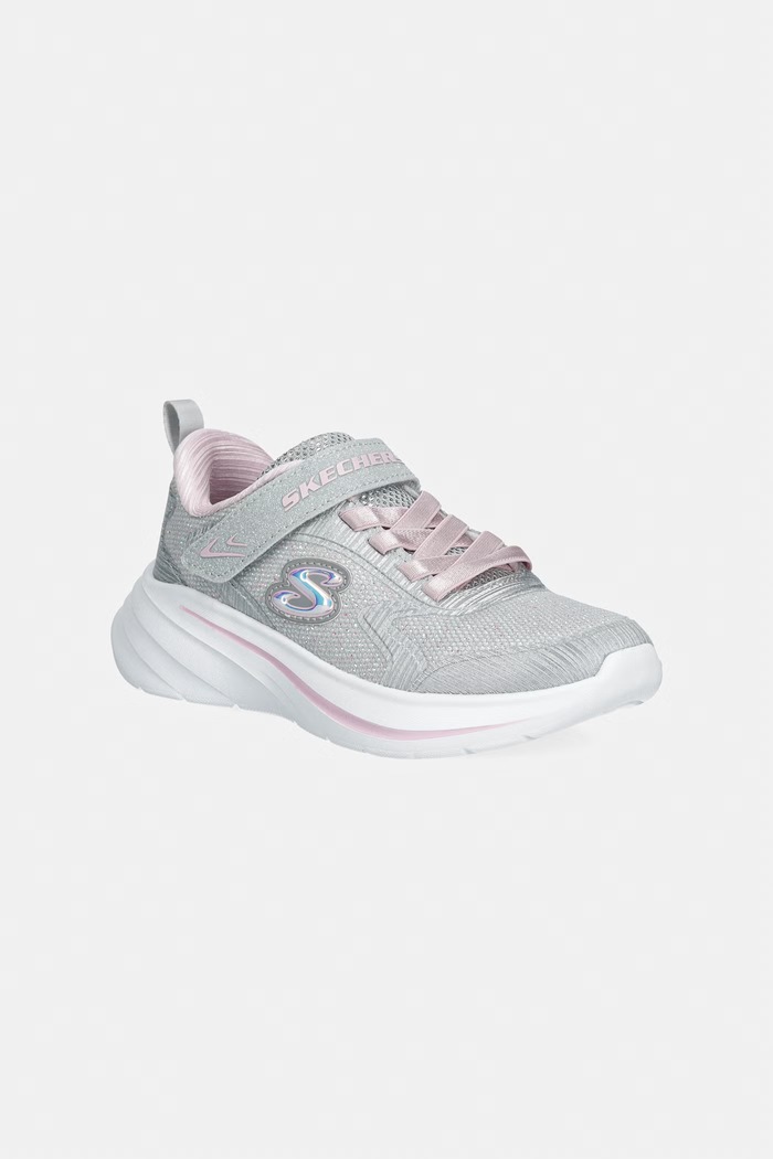 Παιδικά sneakers Skechers WAVE 92 μικρό ασημί 303557L
