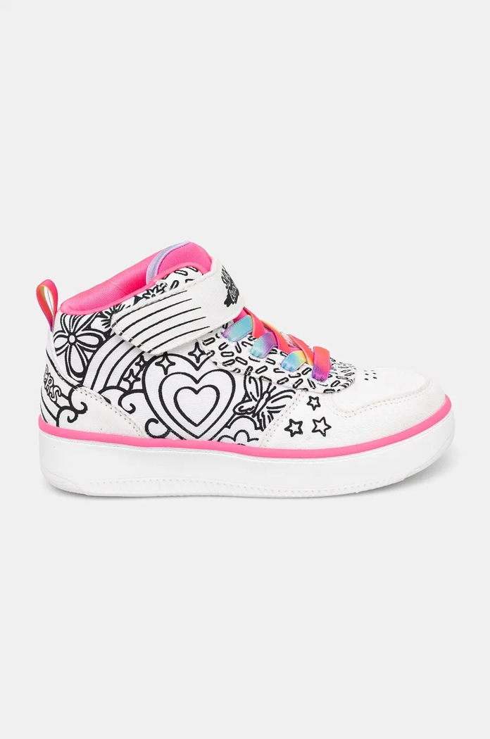 Skechers scarpe da ginnastica per bambini SPORT COURT 92 alta bianco 302213L