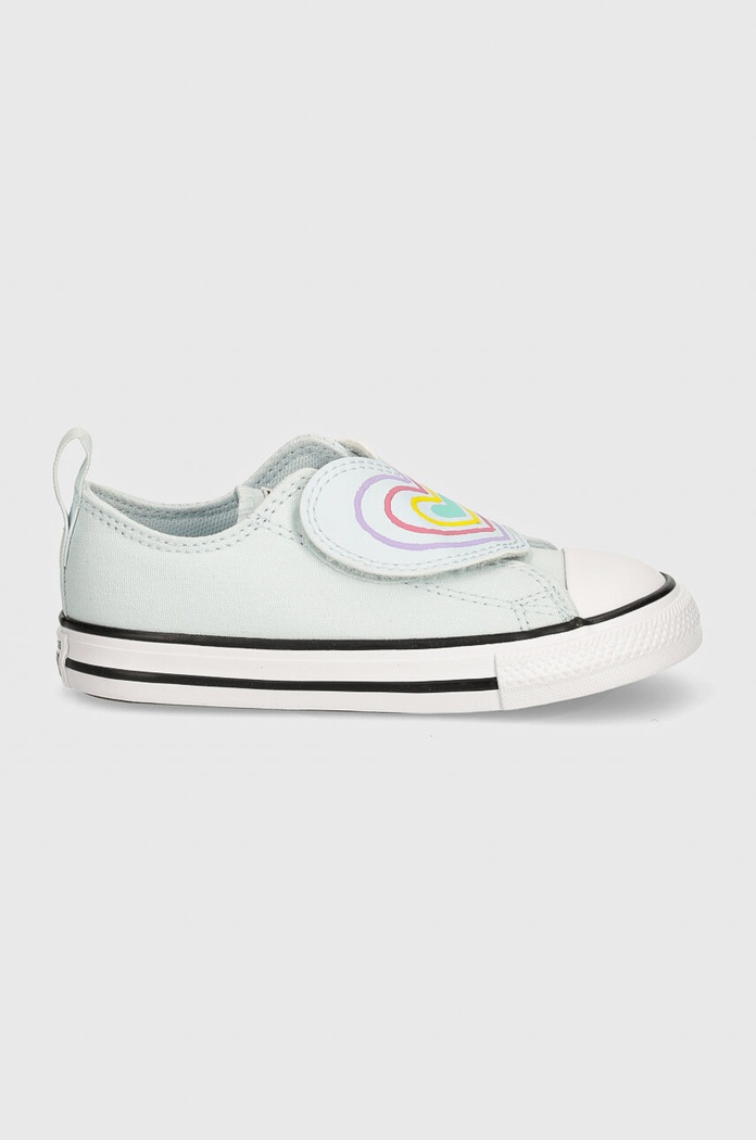 Детски ниски кецове Converse CHUCK TAYLOR AS ONE STRAP A08380C син AW24