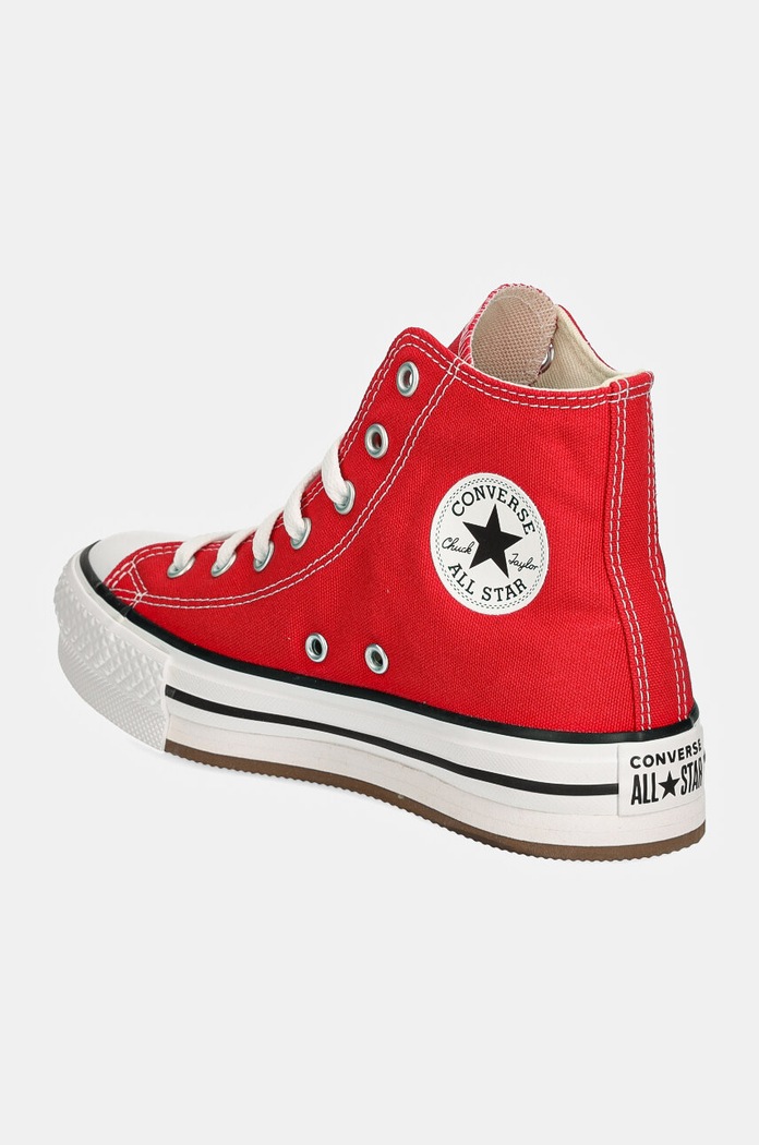Dziewczynka Converse trampki dziecięce CHUCK TAYLOR ALL STAR EVA LIFT A08425C czerwony
