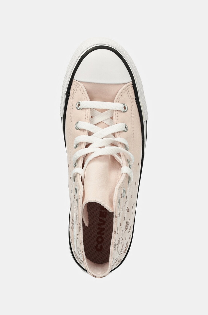 Детски високи кецове Converse CHUCK TAYLOR ALL STAR EVA LIFT розов A08397C