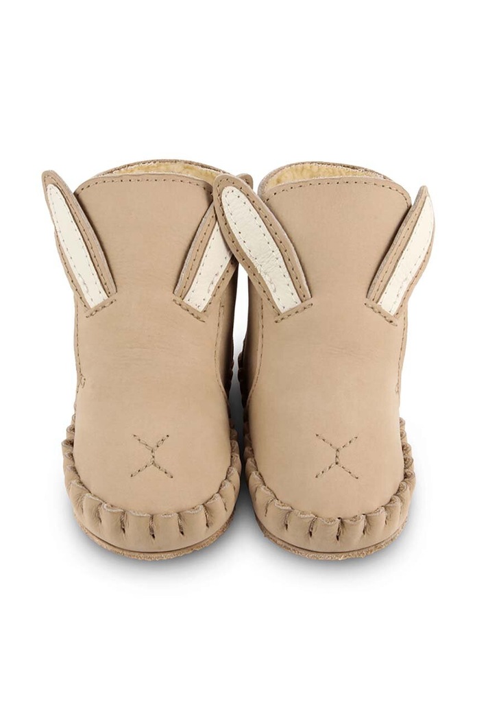 Kožne cipele za bebe Donsje Kapi Classic Booties Bunny bež 1028002.