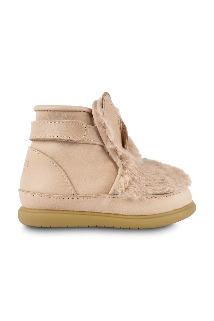 Dječje zimske cipele od brušene kože Donsje Roumi Shoes Fluffy Bunny 1500902. bež