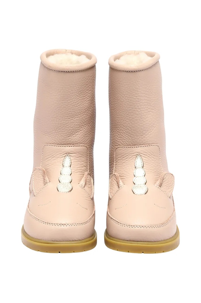 Dětské kožené zimní boty Donsje Wadudu Special Boots Unicorn růžová 2022109.29.33