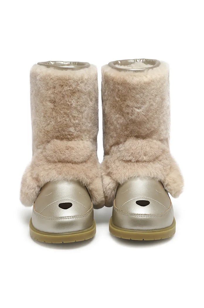 Dětské kožené zimní boty Donsje Wadudu Exclusive Boots Poodle béžová 2022121.22.28