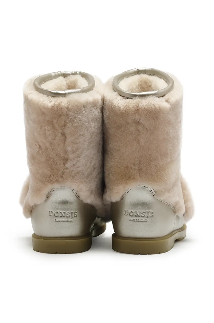 Dětské kožené zimní boty Donsje Wadudu Exclusive Boots Poodle 2022121.29.33 béžová
