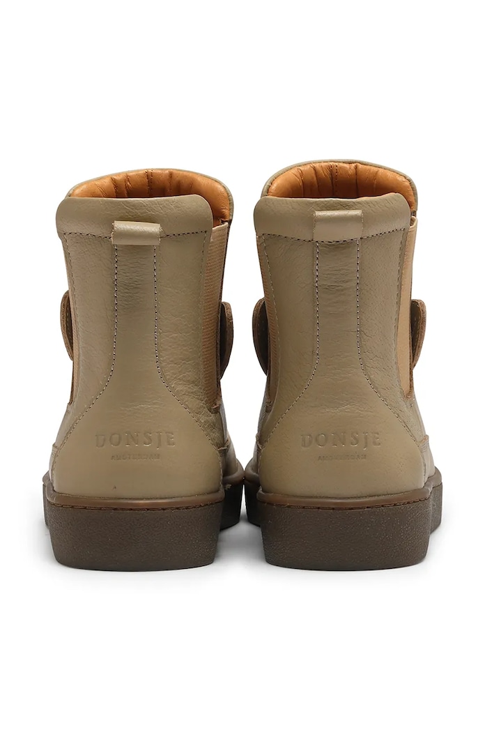 Παιδικές δερμάτινες χειμερινές μπότες Donsje Thuru Classic Boots Bunny μπεζ 2023806.29.33