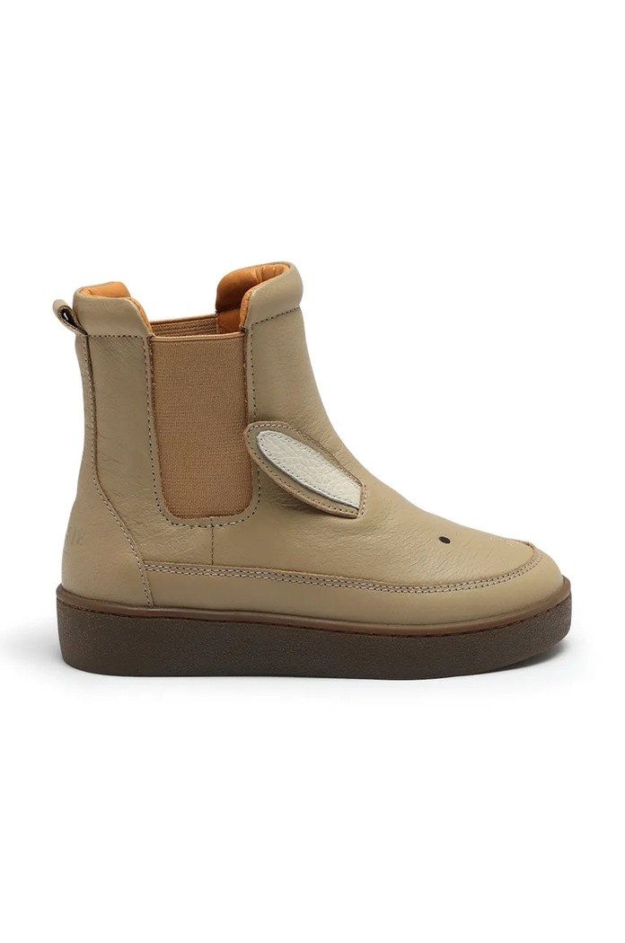 Παιδικές δερμάτινες χειμερινές μπότες Donsje Thuru Classic Boots Bunny 2023806.29.33 μπεζ