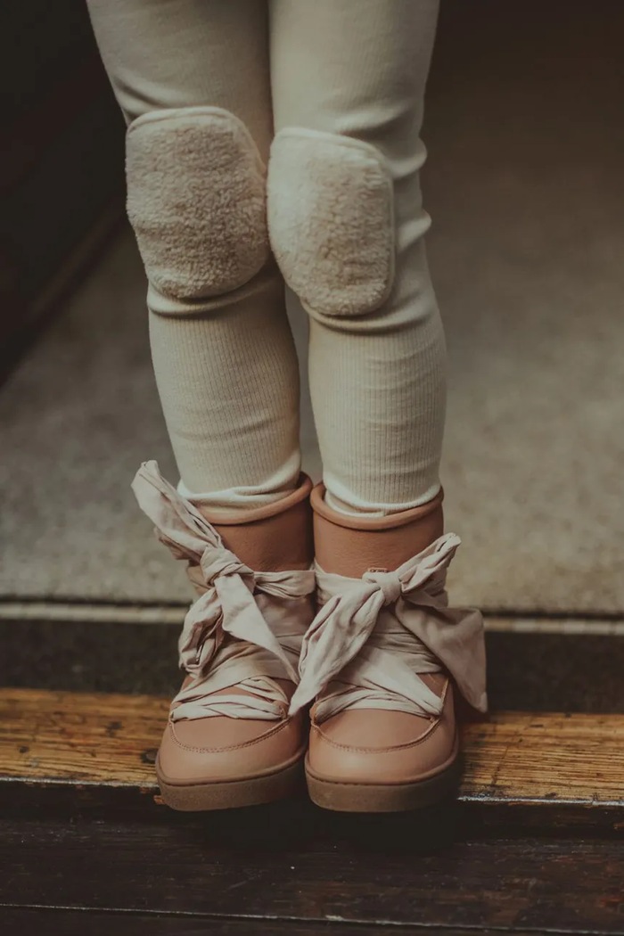 Παιδικές δερμάτινες μπότες χιονιού Donsje Ganza Boots υφασμάτινο ροζ 2024300.22.28