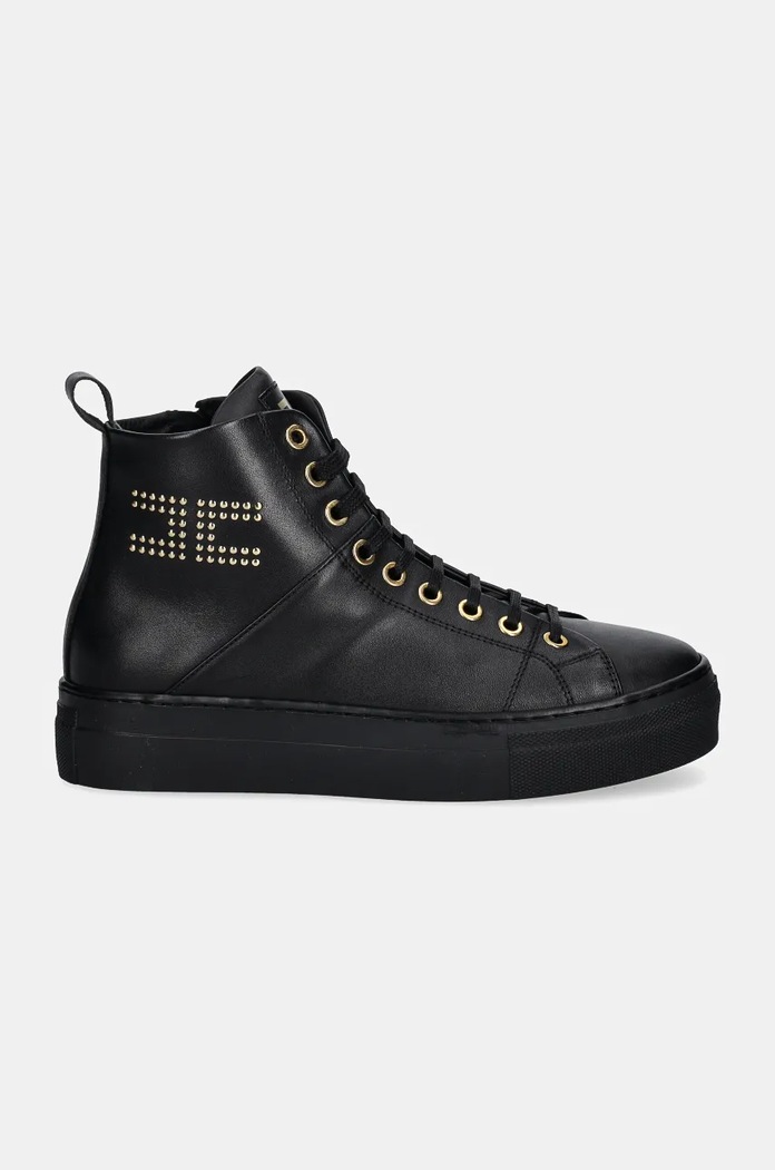 Elisabetta Franchi trapery skórzane dziecięce F4A9.E0109.1251 czarny AW24