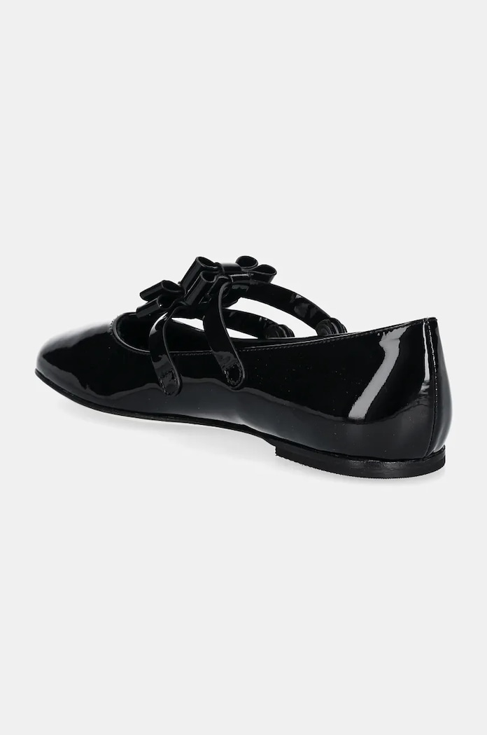 Dziewczynka Elisabetta Franchi Baleriny skórzane dziecięce F4A3.E0093.0286 czarny