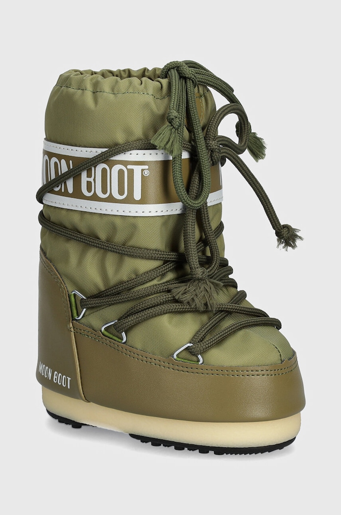 Detské snehule Moon Boot ICON NYLON textilný zelená 80D1400440
