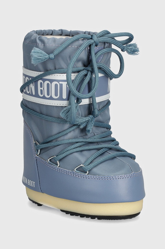 Detské snehule Moon Boot ICON NYLON textilný sivá 80D1400440