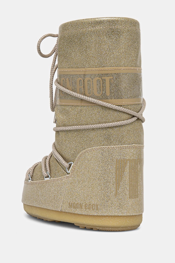 Djevojčice Dječje cipele za snijeg Moon Boot ICON GLITTER 80D1402850 zlatna