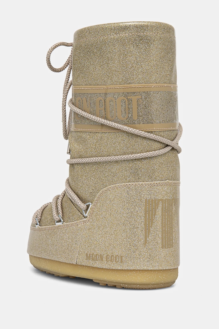 Djevojčice Dječje cipele za snijeg Moon Boot ICON GLITTER 80D1402850 zlatna