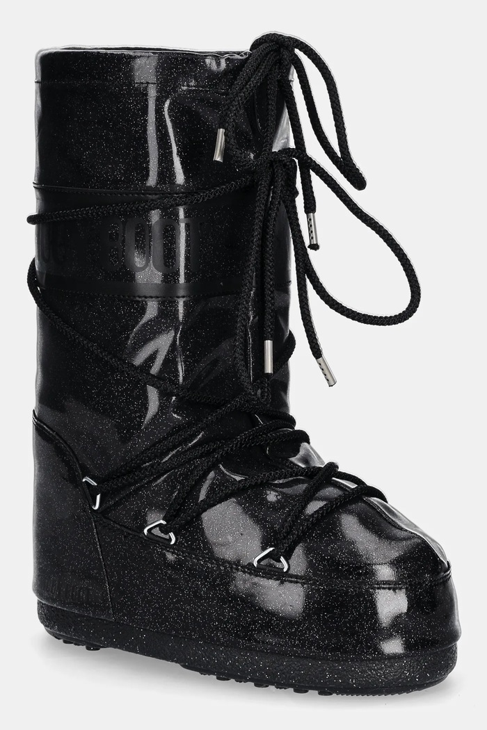 Dětské sněhule Moon Boot ICON GLITTER zateplené černá 80D1402850