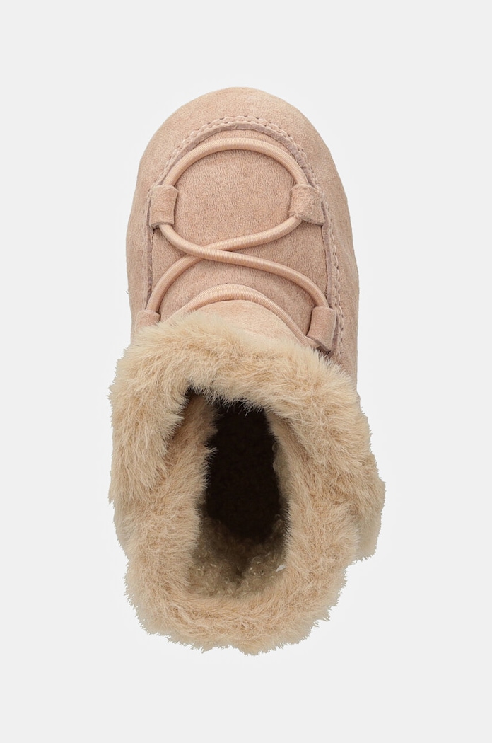 Otroške snežke iz semiša Moon Boot CRIB SUEDE roza 80D3401030.G