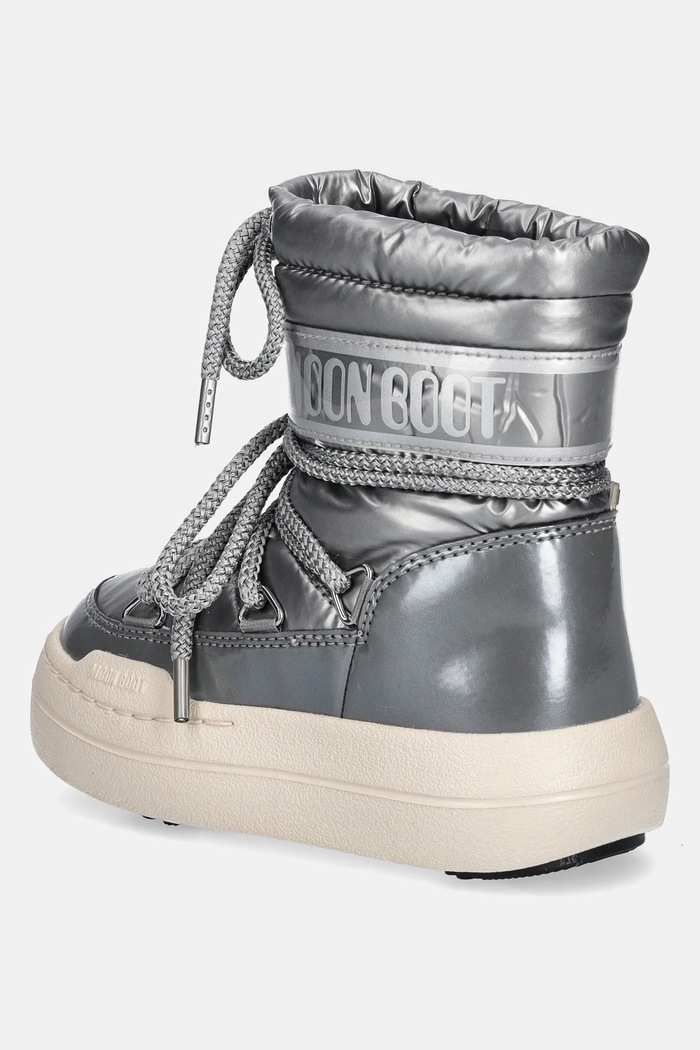 Dziewczynka Moon Boot śniegowce dziecięce JR PARK BOOT 80D3440020.G.27.34 srebrny