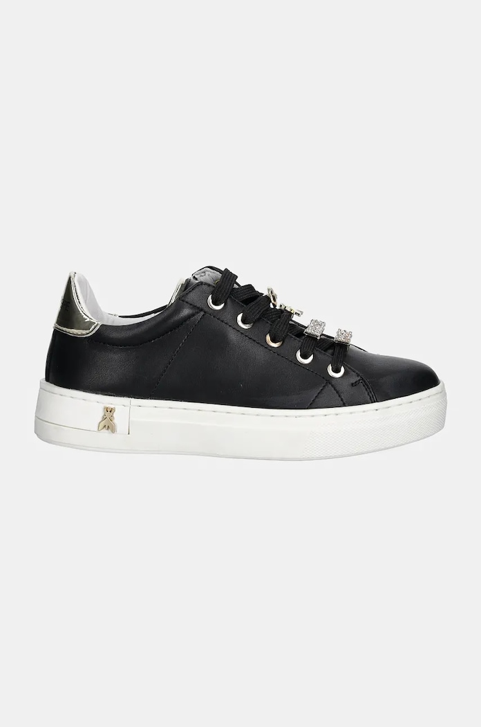 Patrizia Pepe sneakersy skórzane dziecięce PPJ850.30.34 czarny AW24