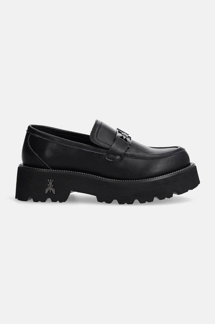 Детски кожени мокасини Patrizia Pepe Girl PPJ887.35.41 черен AW24