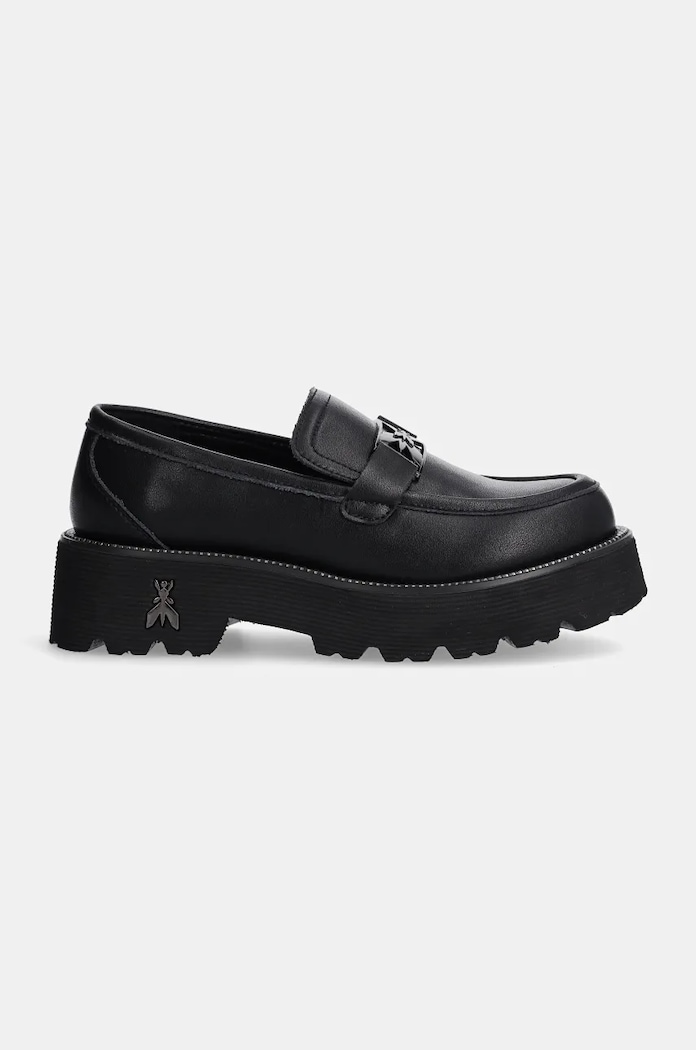 Детски кожени мокасини Patrizia Pepe Girl PPJ887.35.41 черен AW24
