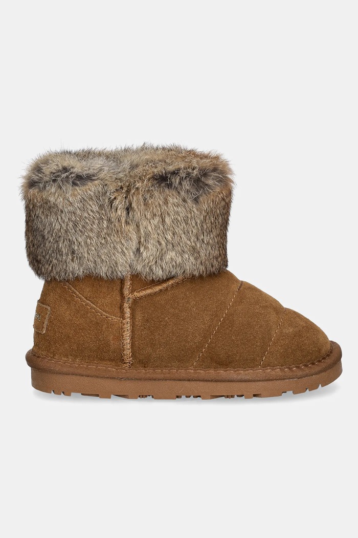 Semišové sněhule Patrizia Pepe Girl PPJ941.30.34 hnědá AW24