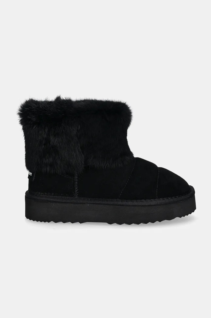 Semišové snehule Patrizia Pepe Girl PPD941 čierna AW24