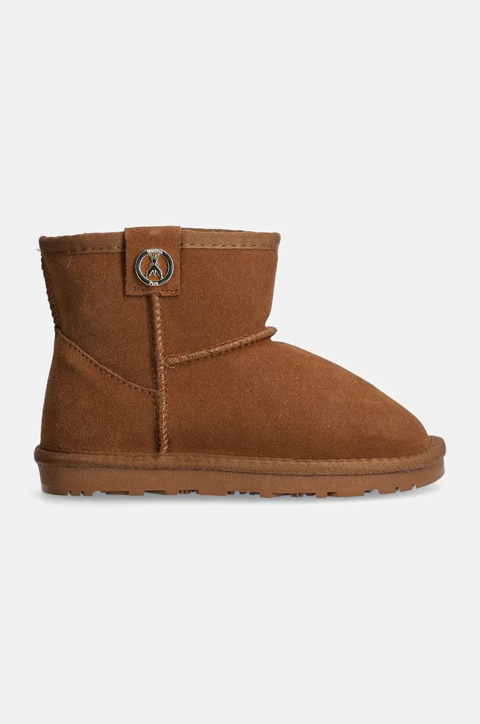 Semišové sněhule Patrizia Pepe Girl PPJ794.30.34 hnědá AW24