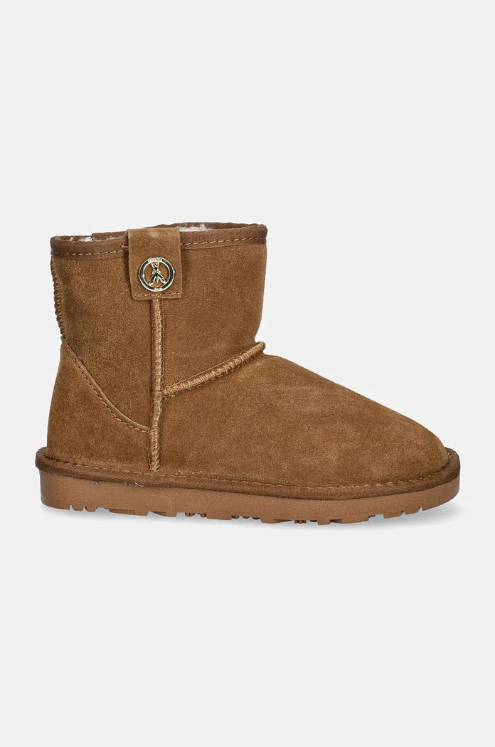 Детски велурени апрески Patrizia Pepe Girl PPJ794.35.41 кафяв AW24
