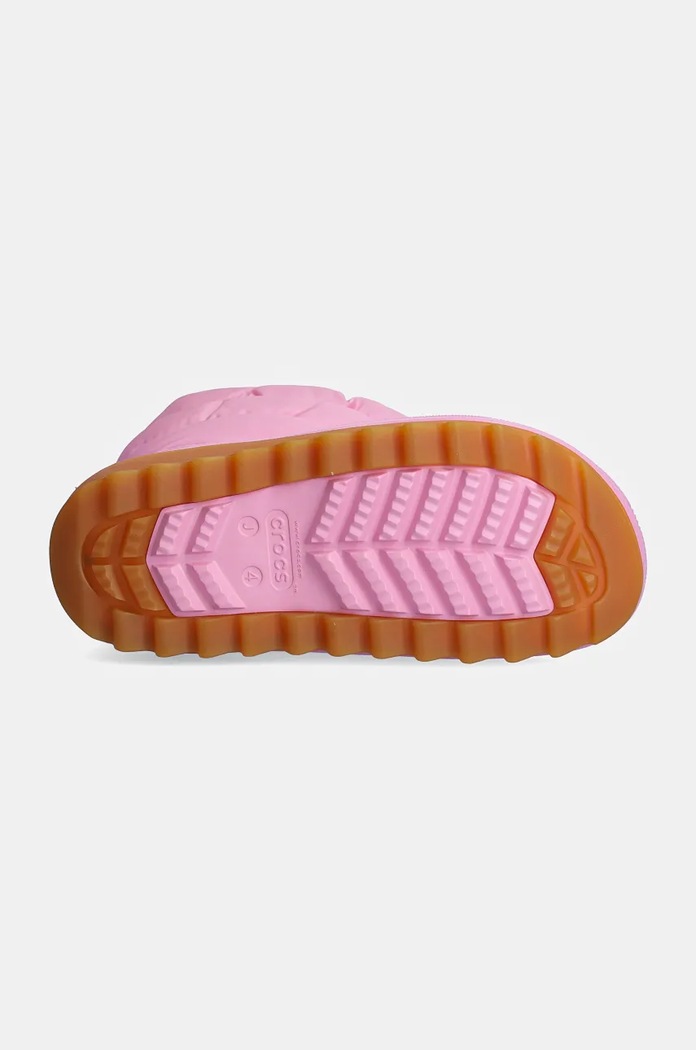 Παιδικές μπότες χιονιού Crocs CLASSIC NEO PUFF BOOT 207684.G.CLASSIC.NEO.PU ροζ