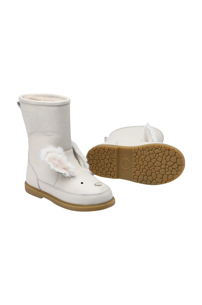 Dětské kožené zimní boty Donsje Wadudu Exclusive Boots Rabbit zateplené bílá 2022116.29.33