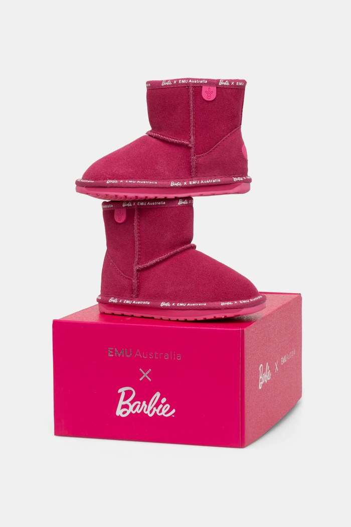 Dječje cipele za snijeg od brušene kože Emu Australia Barbie Wallaby Mini K13153.Bar