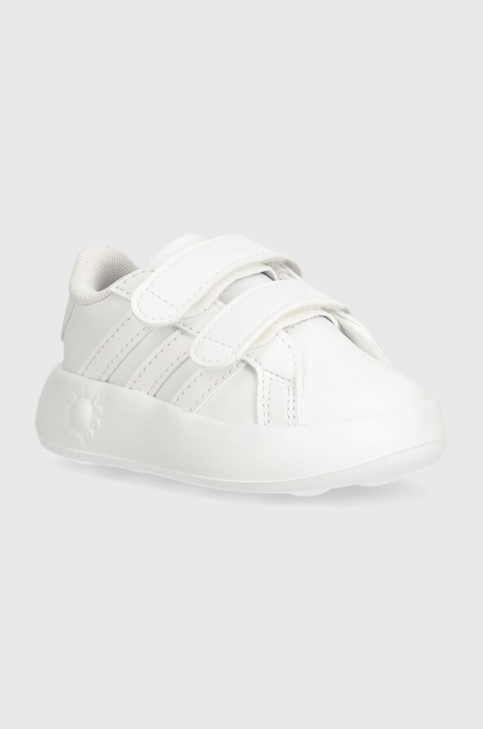adidas sneakersy dziecięce GRAND COURT 2.0 CF imitacja skóry licowej biały ID5273