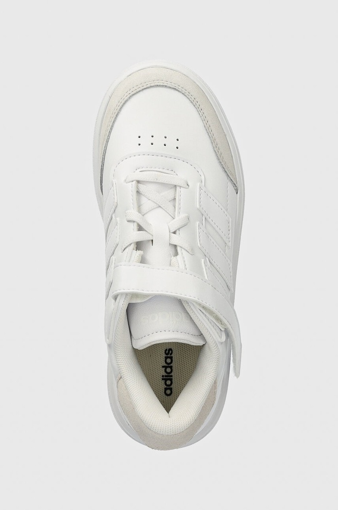 adidas sneakersy dziecięce COURTBLOCK EL C biały ID6507