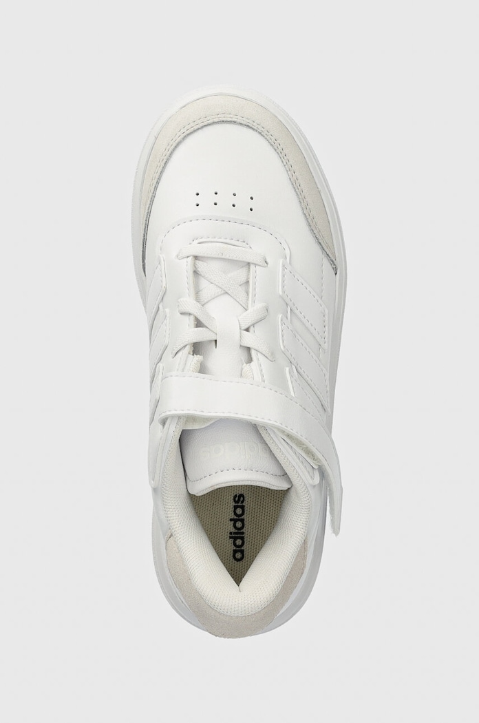 adidas sneakersy dziecięce COURTBLOCK EL C biały ID6507