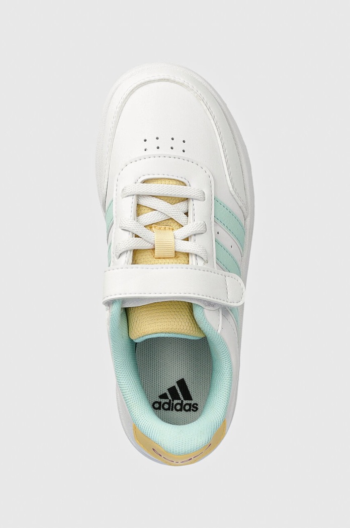 Dětské sneakers boty adidas BREAKNET 2.0 EL C bílá IE3790