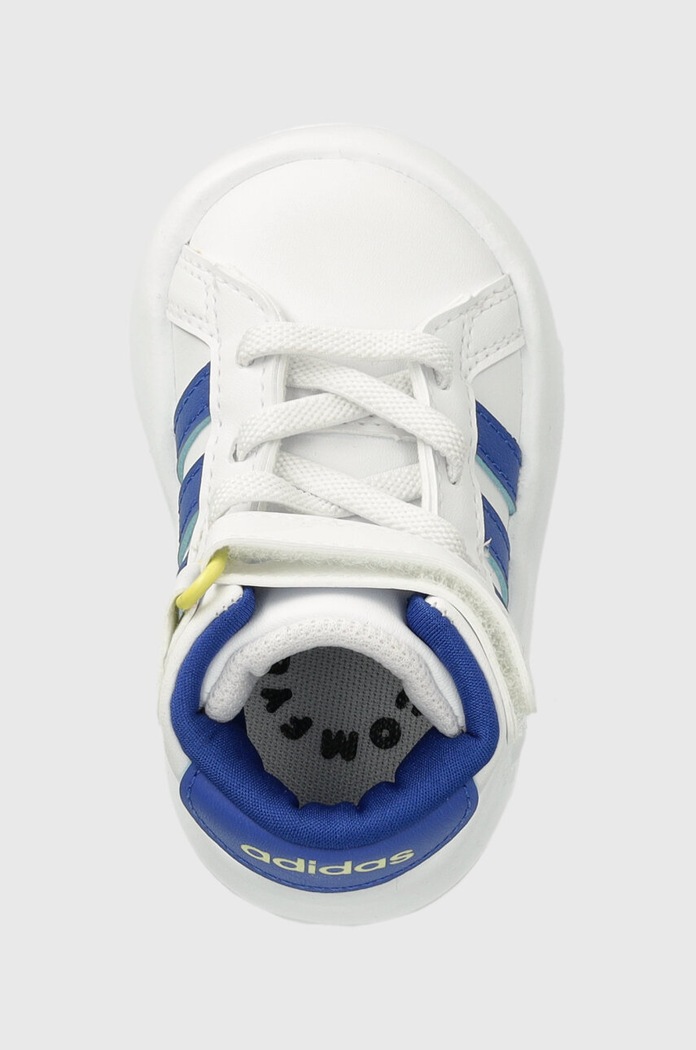 Sneakersy dziecięce GRAND COURT MID adidas IE3865 biały