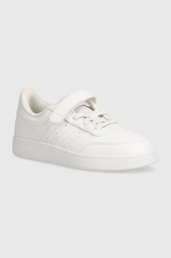 Dětské sneakers boty adidas BREAKNET 2.0 EL C imitace kůže bílá IE8700