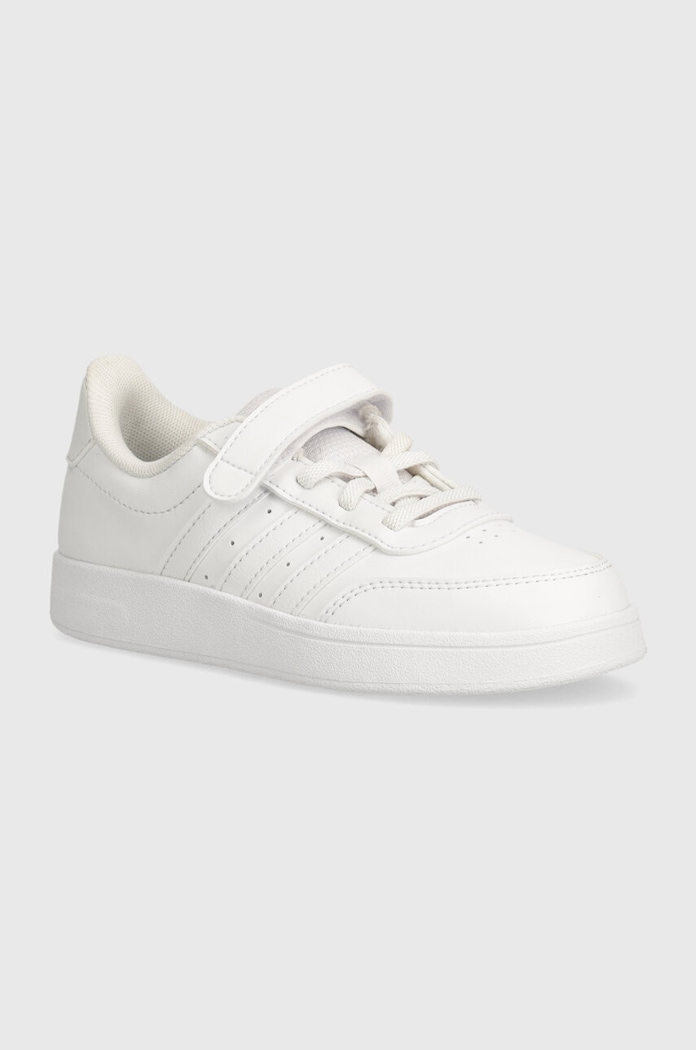 Dětské sneakers boty adidas BREAKNET 2.0 EL C imitace kůže bílá IE8700