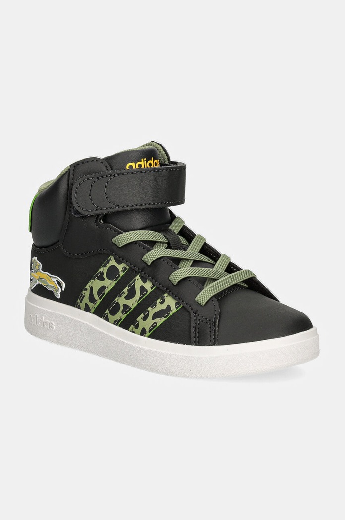 Detské tenisky adidas GRAND COURT MID LionKing textilný čierna IF4094