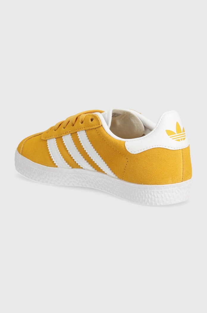 CHLAPEC Dětské semišové sneakers boty adidas Originals GAZELLE C IF9808 žlutá
