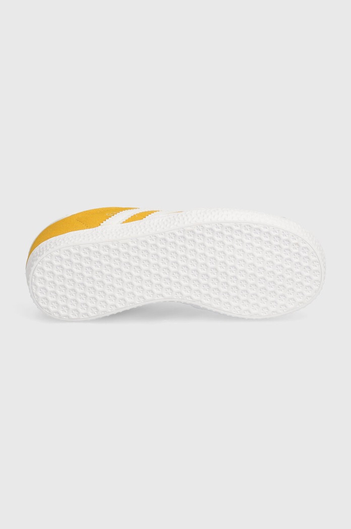 Dětské semišové sneakers boty adidas Originals GAZELLE C IF9808 žlutá