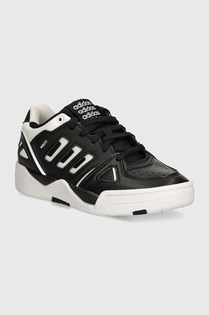 Dětské sneakers boty adidas Originals MIDCITY LOW imitace kůže černá IG7057