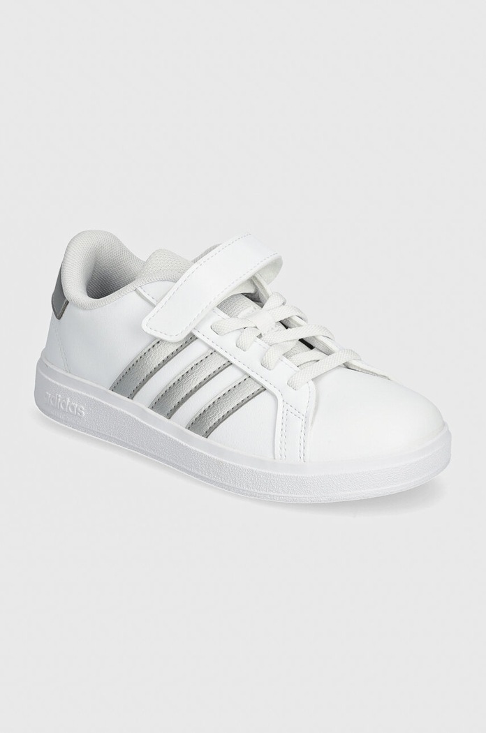 Detské tenisky adidas GRAND COURT 2.0 EL C imitácia kože biela IH5532