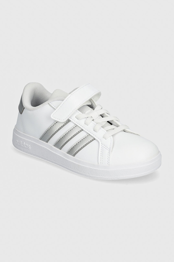 Detské tenisky adidas GRAND COURT 2.0 EL C imitácia kože biela IH5532