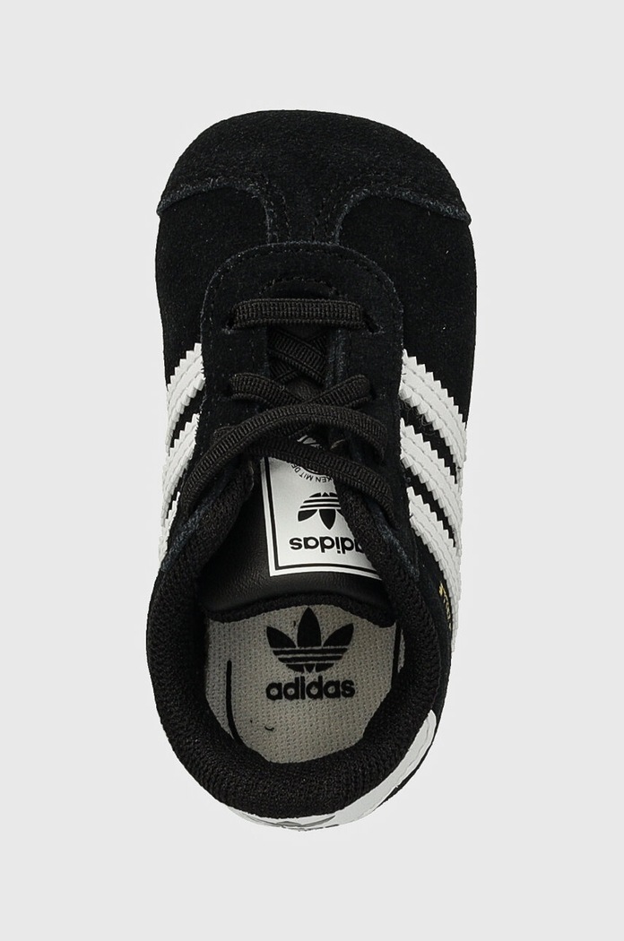 adidas Originals buty zamszowe niemowlęce GAZELLE CRIB czarny JI2046