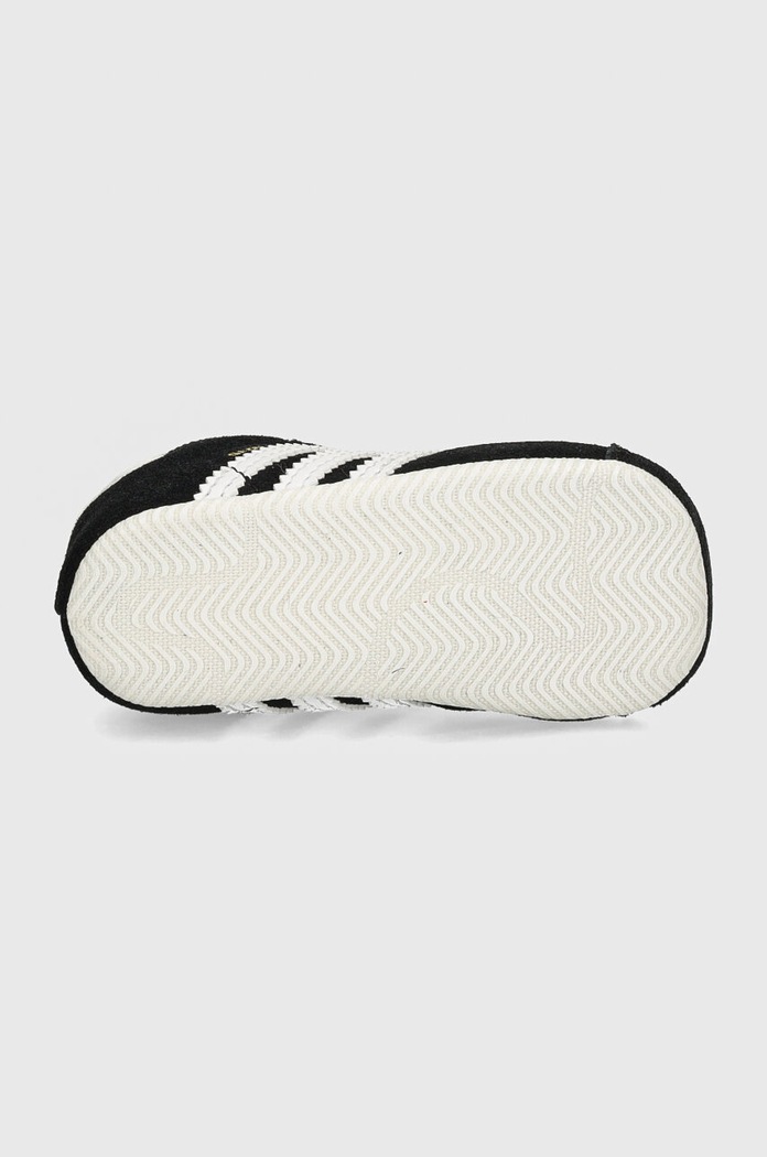 adidas Originals buty zamszowe niemowlęce GAZELLE CRIB JI2046 czarny
