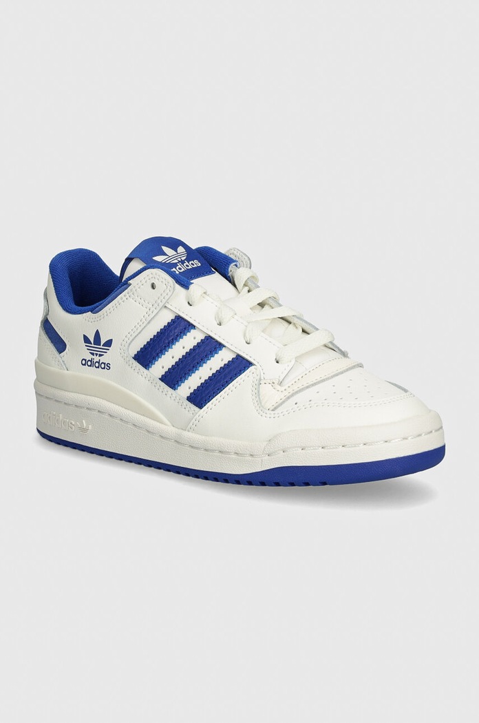 Detské kožené tenisky adidas Originals FORUM LOW CL povrstvená useň modrá IH7917