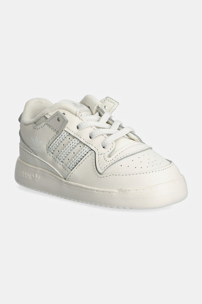 Detské tenisky adidas Originals FORUM LOW CL EL usňová koža biela IH7923