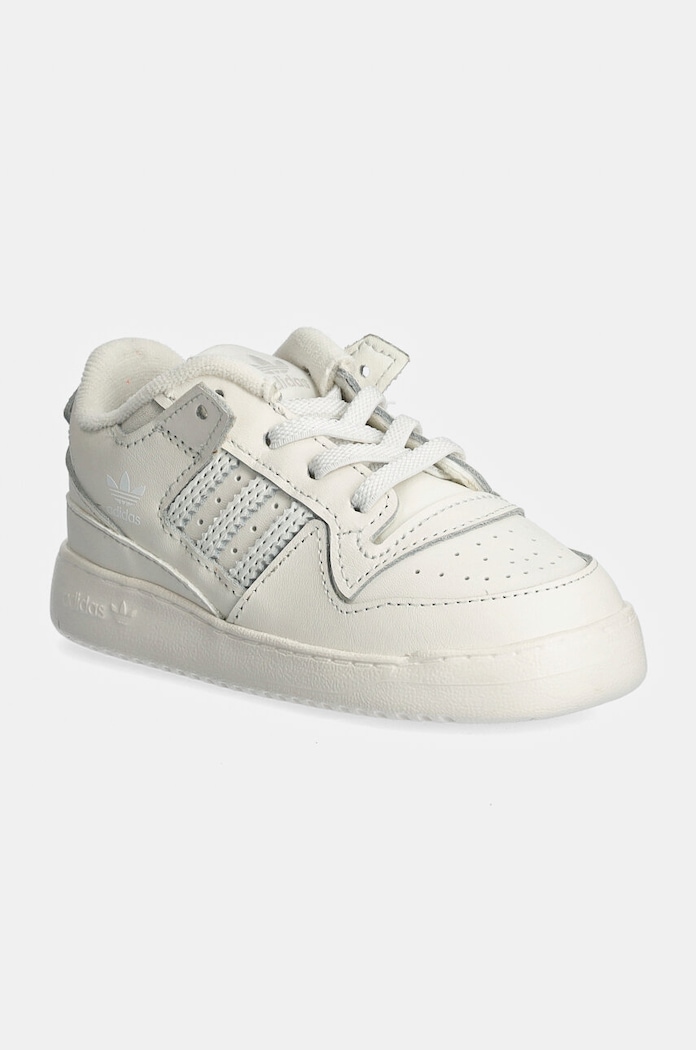 Detské tenisky adidas Originals FORUM LOW CL EL usňová koža biela IH7923